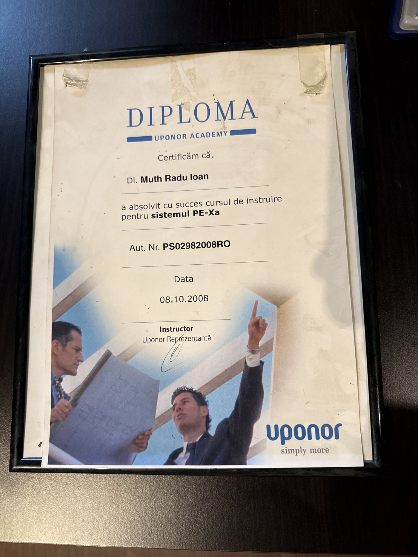 Certificat Uponor Academy